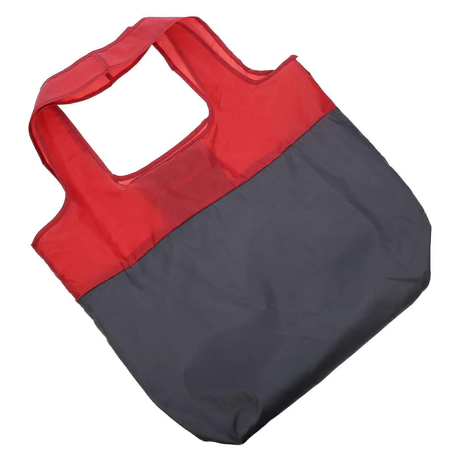 Reusable Tote Bags Red Polyester Folding Storage Bag for Storage Use