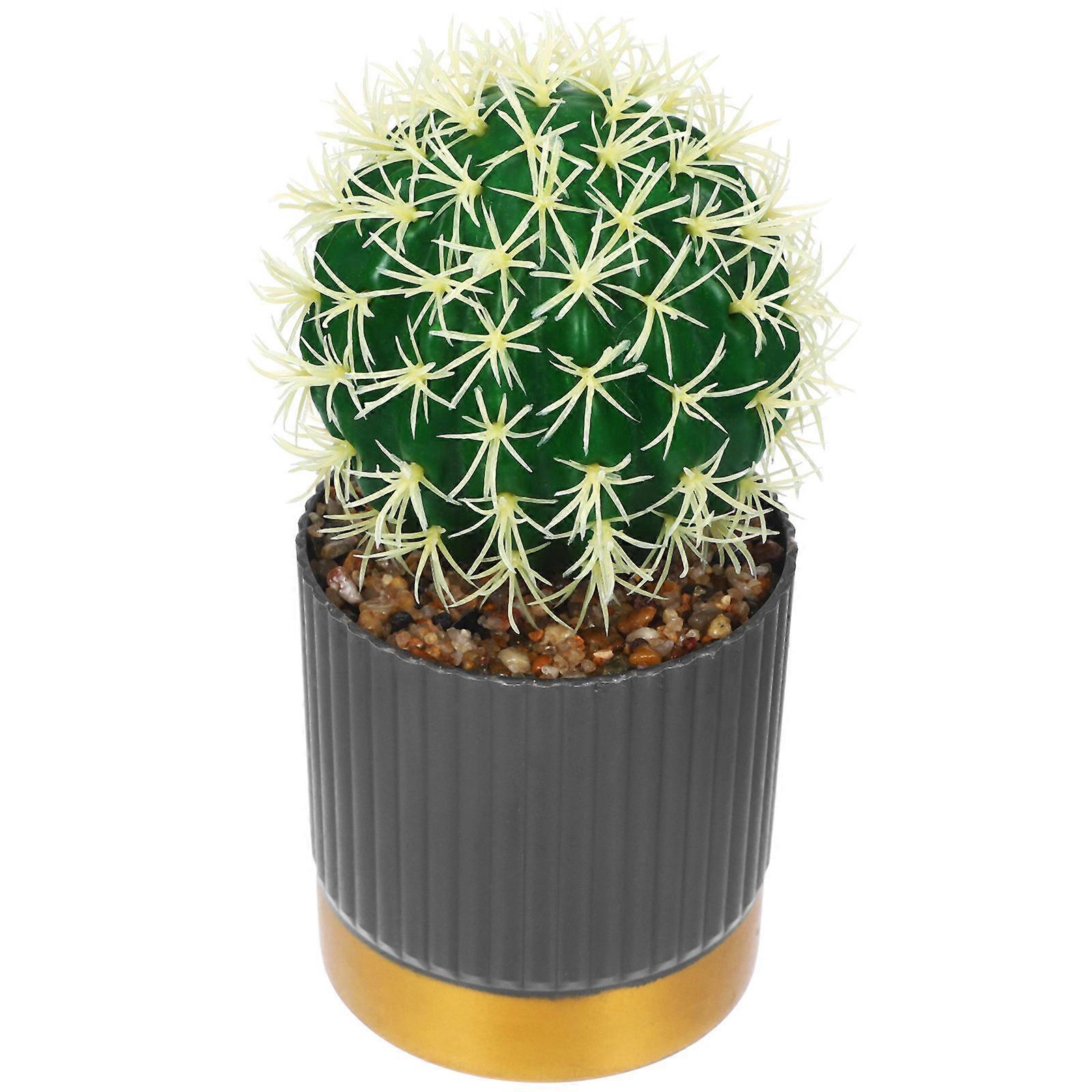 Simulated Cactus 5Pcs Artificial Potted Plant for Table Decoration