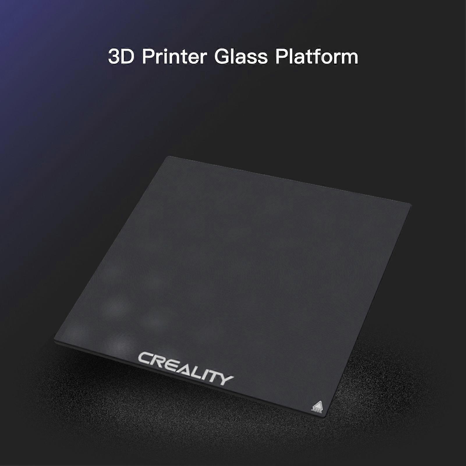 Creality Tempered Glass Bed for 3D Printer Platform Heated Plate Build Surface 235*235mm with 4pcs Glass Clip 4mm Ultrabase for CR-X/CR-10S Pro/CR-10S