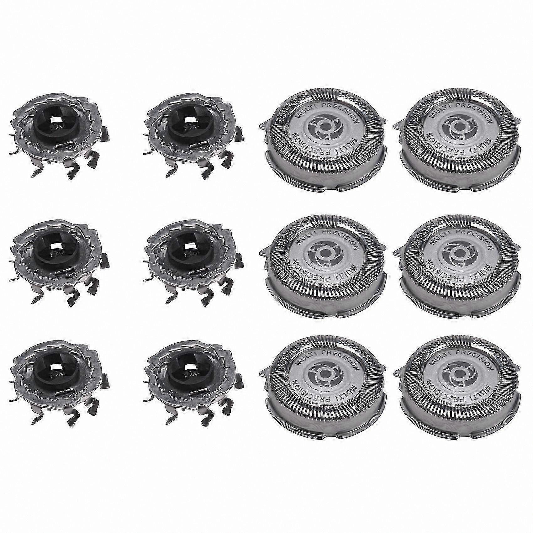 6-Pack MultiPrecision Blade Heads for Series 5000 Electric Shavers, Compatible with S5000 S5420 S5380 S5351 Models - HZ
