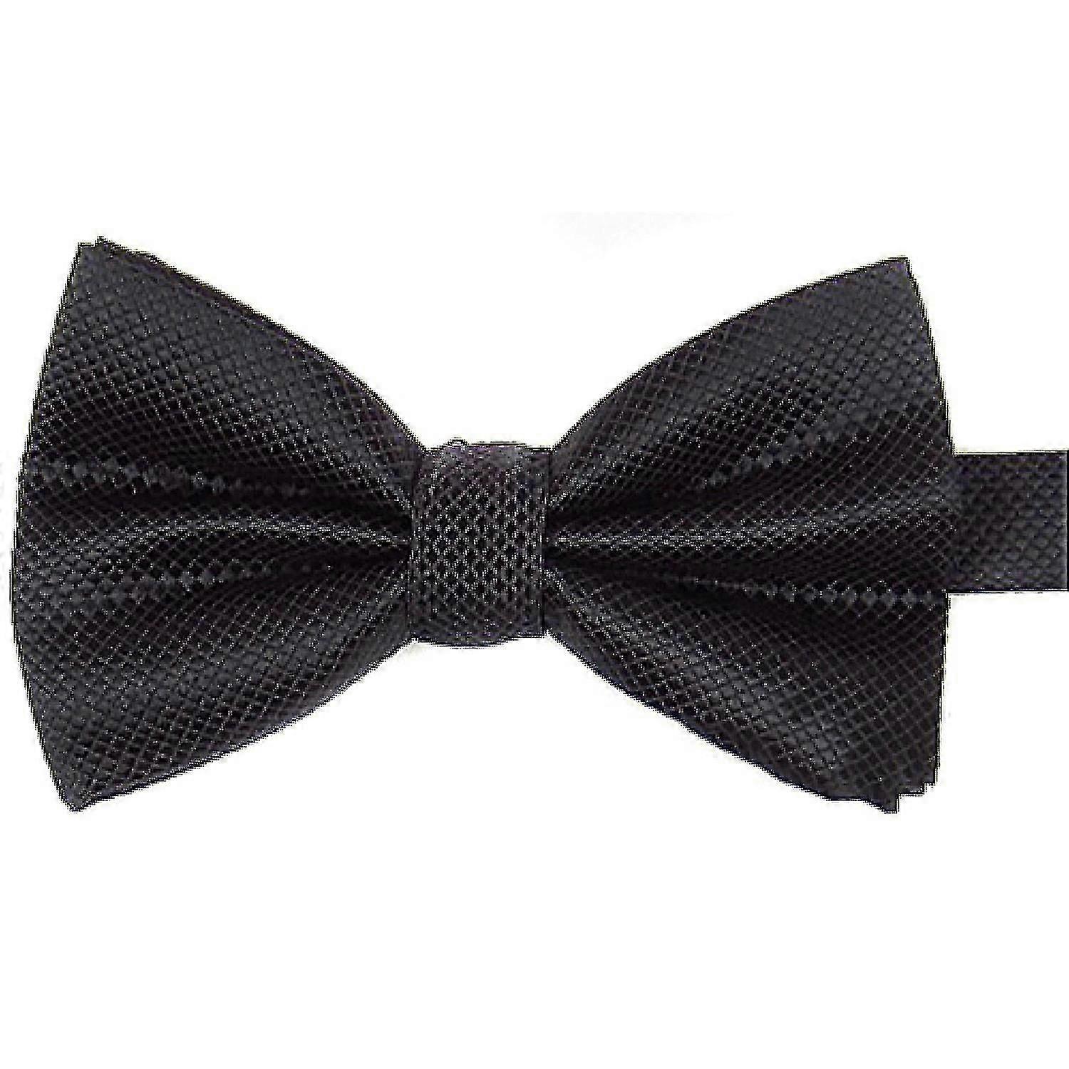 Bow Tie Grid Pattern Skin-friendly Polyester Wedding Formal Meeting Necktie