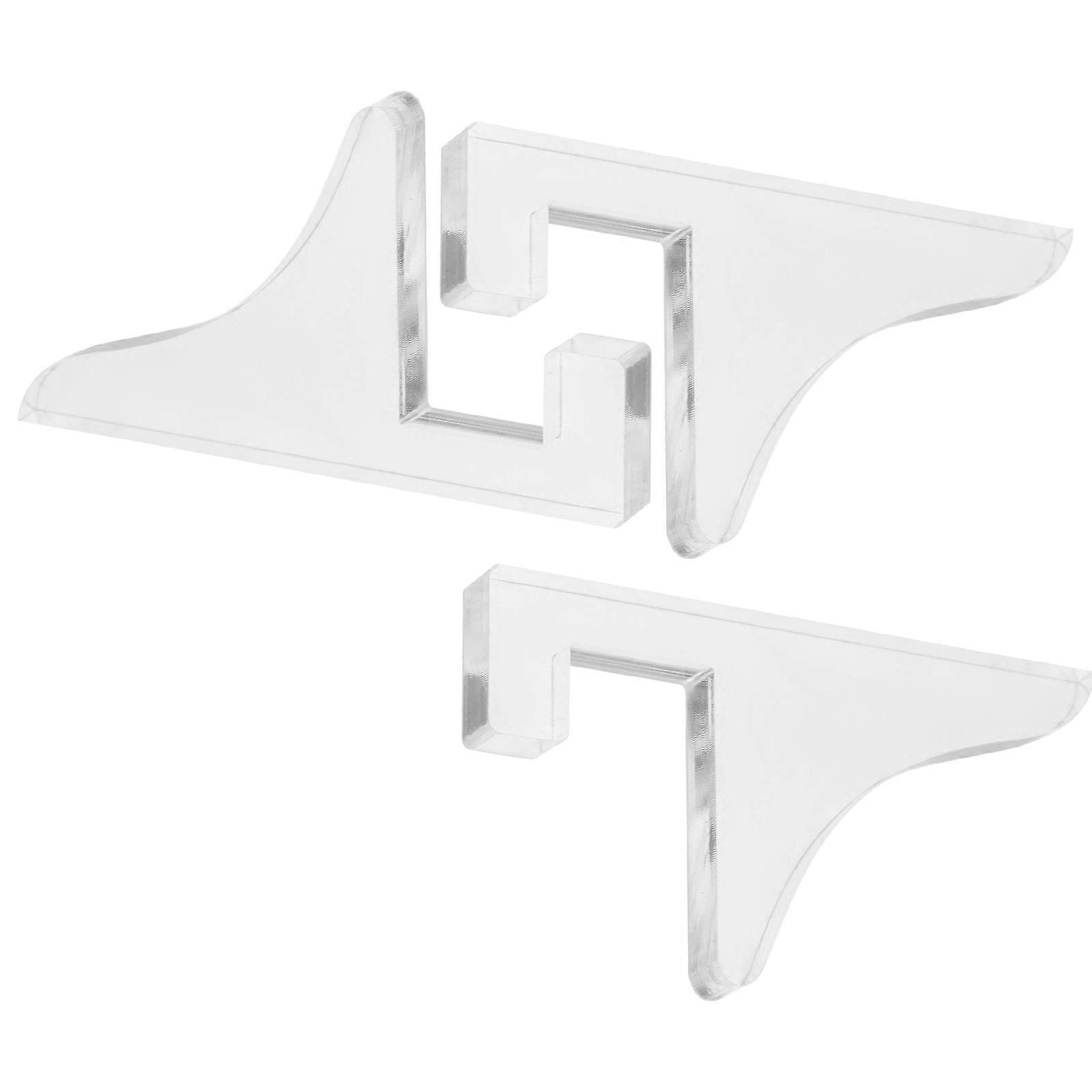 Photo Frame Storage Base Acrylic for Display 4Pairs Transparent Holder