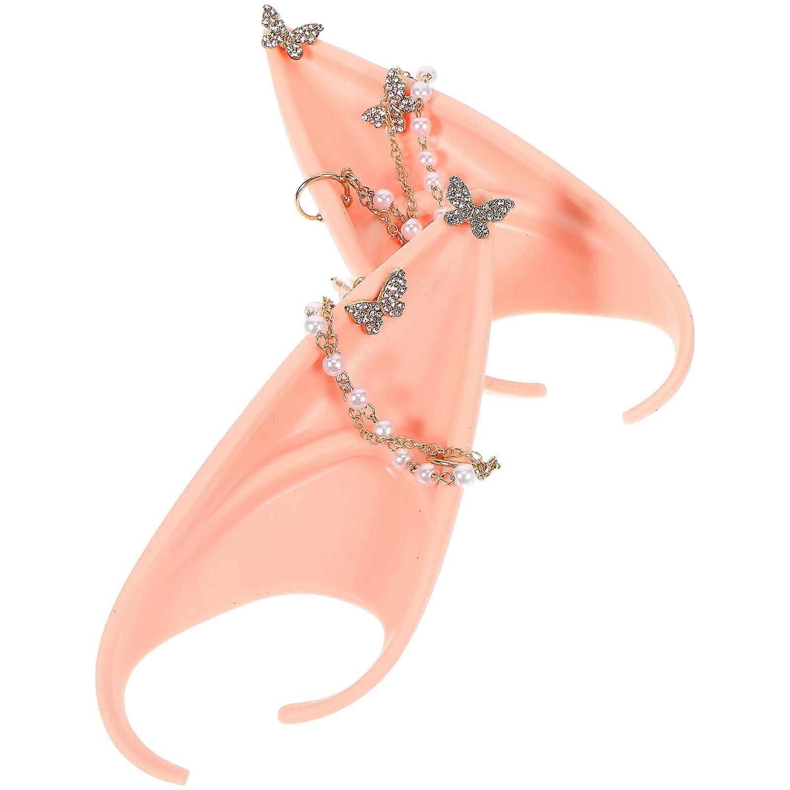 Pearl Ears Elf Ears for Cosplay 3Pairs Fairy Accessories Props