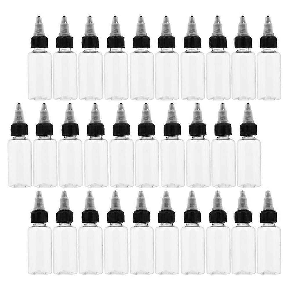 90Pcs Transparent Pointed Glue Bottles for Storage Liquid Dispensing