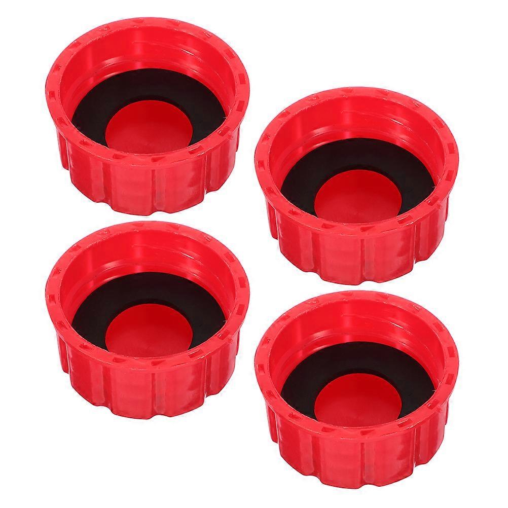 Coarse Thread Fuel Cap Replacement Universal Prevents Fuel Leaks 12Pcs Red