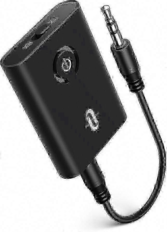 TaoTronics Bluetooth 5.0 2-in-1 Wireless Audio Adapter for TV, PC, and Car with aptX Low Latency