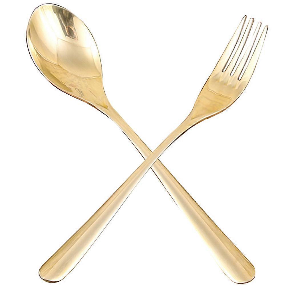 Durable Western Dinnerware Cutlery For Events And Celebrations In Elegant Golden Brass 3 Sets