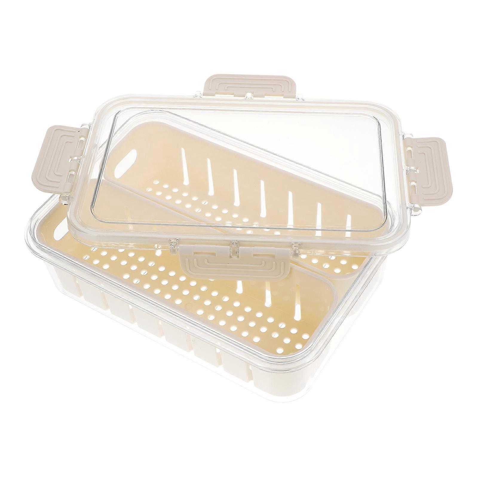 Food Storage Cases Refrigerator Storage Box with Lid 2Pcs for Kitchen Use