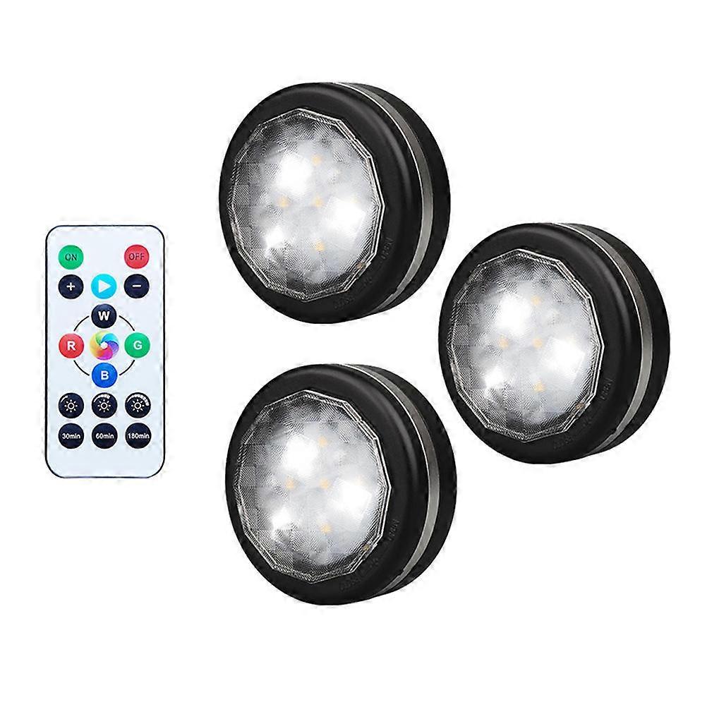 Rgb Light Multi Purpose Cabinet Dimming Remote Controlled For Bedroom Closet 6X6X2CM 1Set