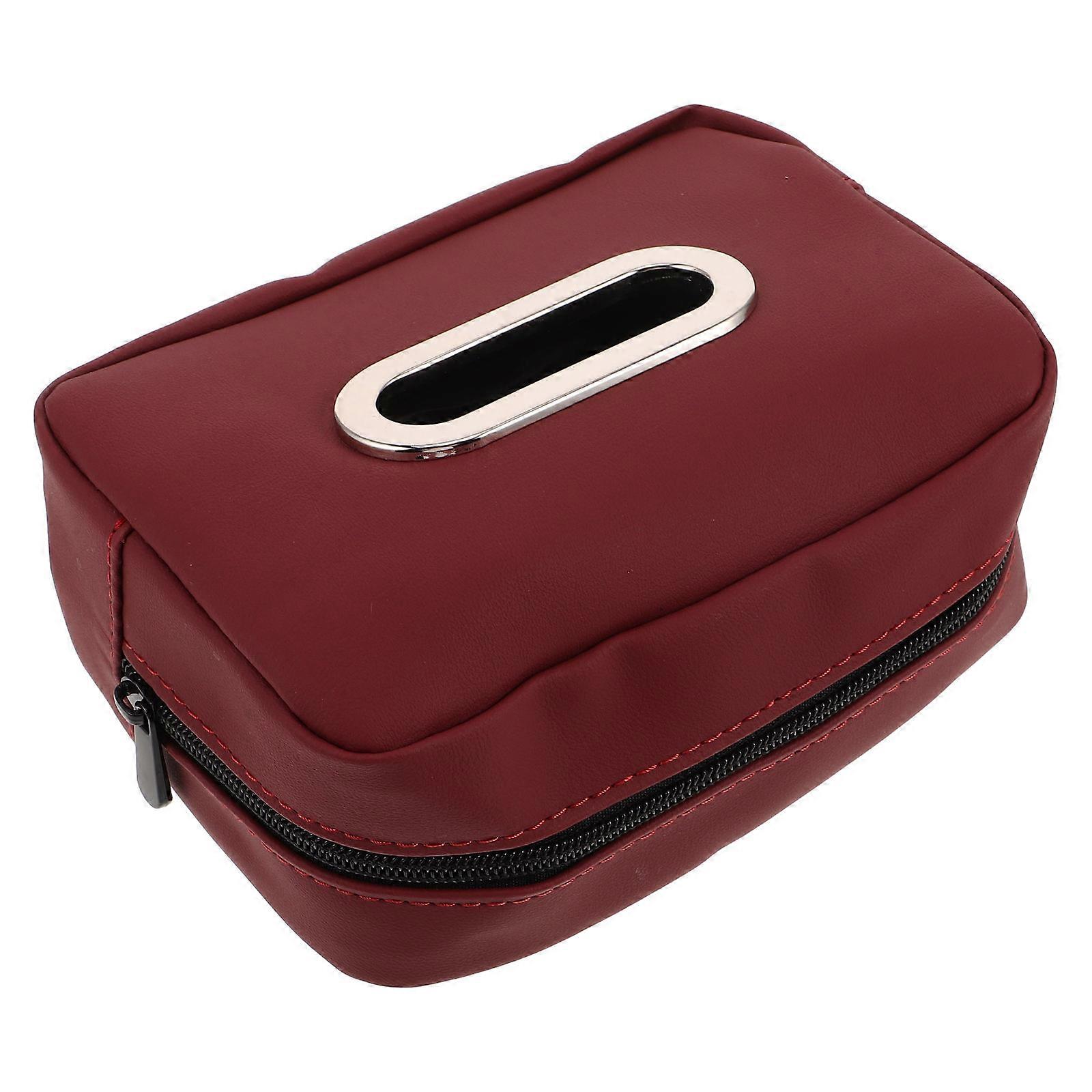 Multifunctional Car Tissue Holder 4Pcs Rectangular Design For Efficient Tissue Organization In Car Home And Office