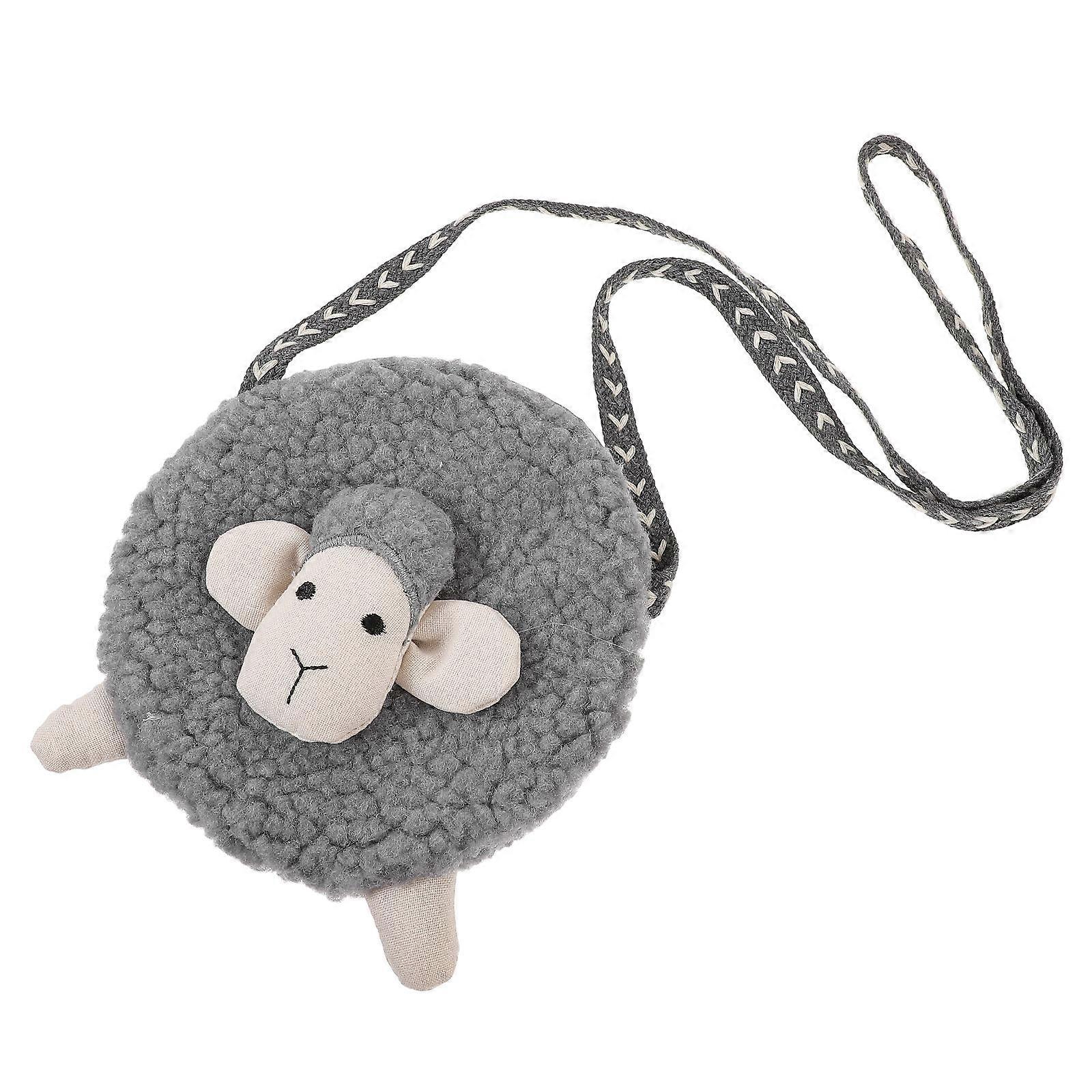 Crossbody Coin Bag for Storage Use 2Pcs Girls Cartoon Sheep Small Shoulder Bag