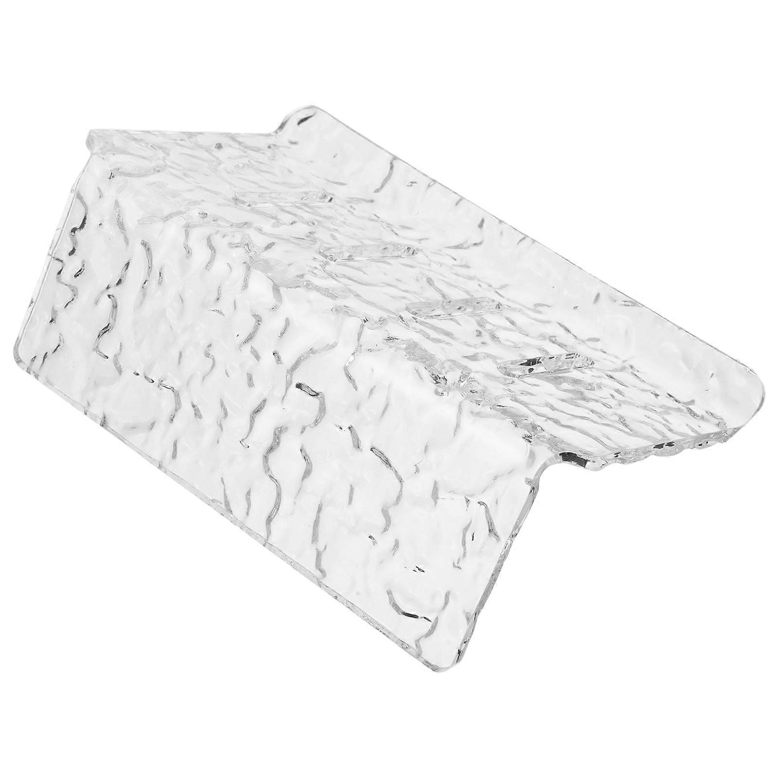 Clear Acrylic Bathroom Soap Dish Holder for Wall Mounted 3Pcs