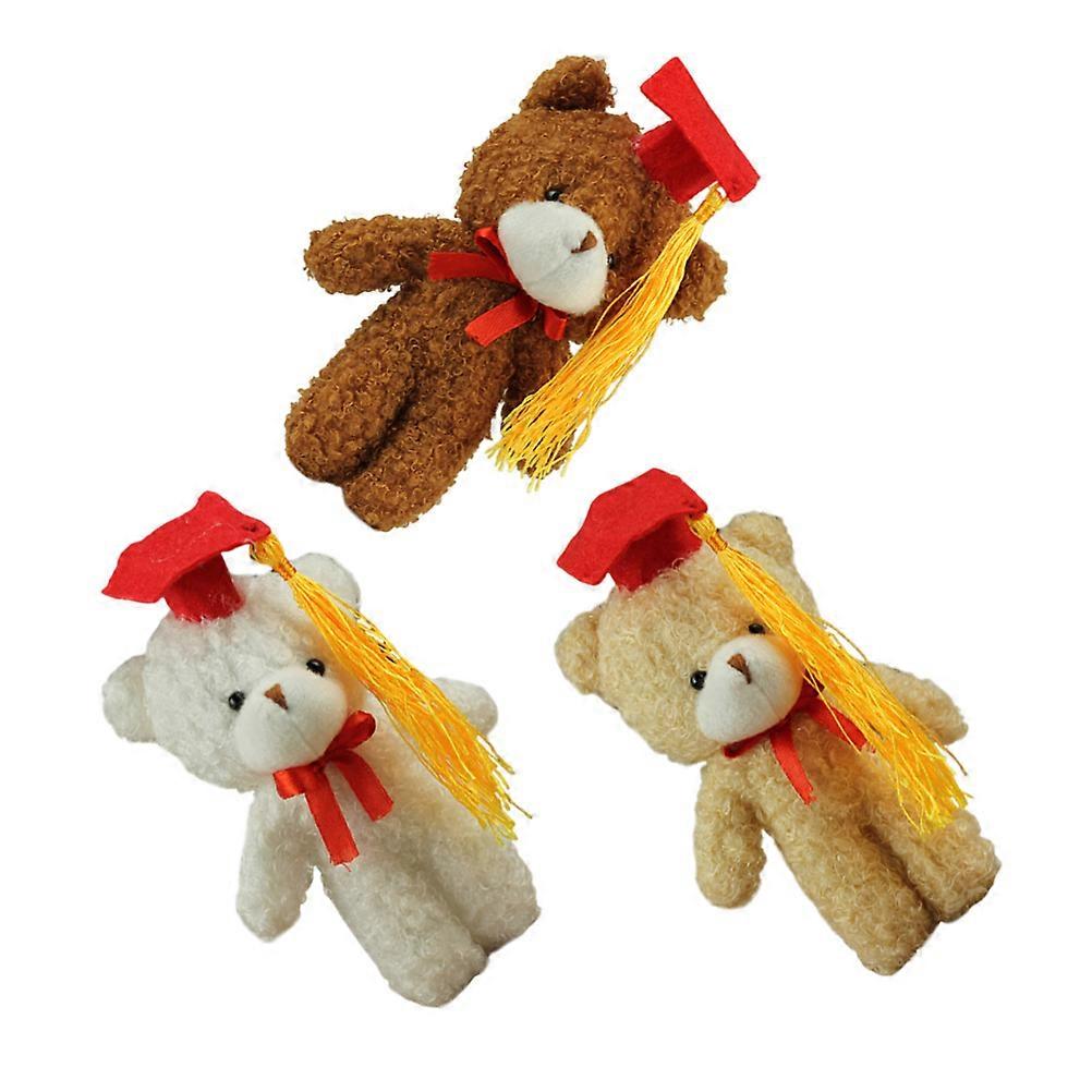 Bear Plush Keychain Toys for Graduation with 12Pcs Soft Stuffed Bears