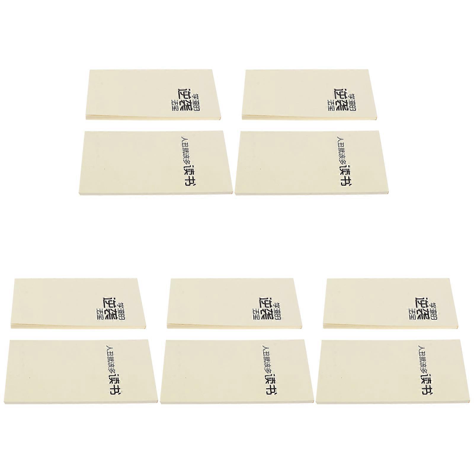 Schedule Coil Notebook 10Pcs Beige Simple Rectangular Office School Daily Use Writing