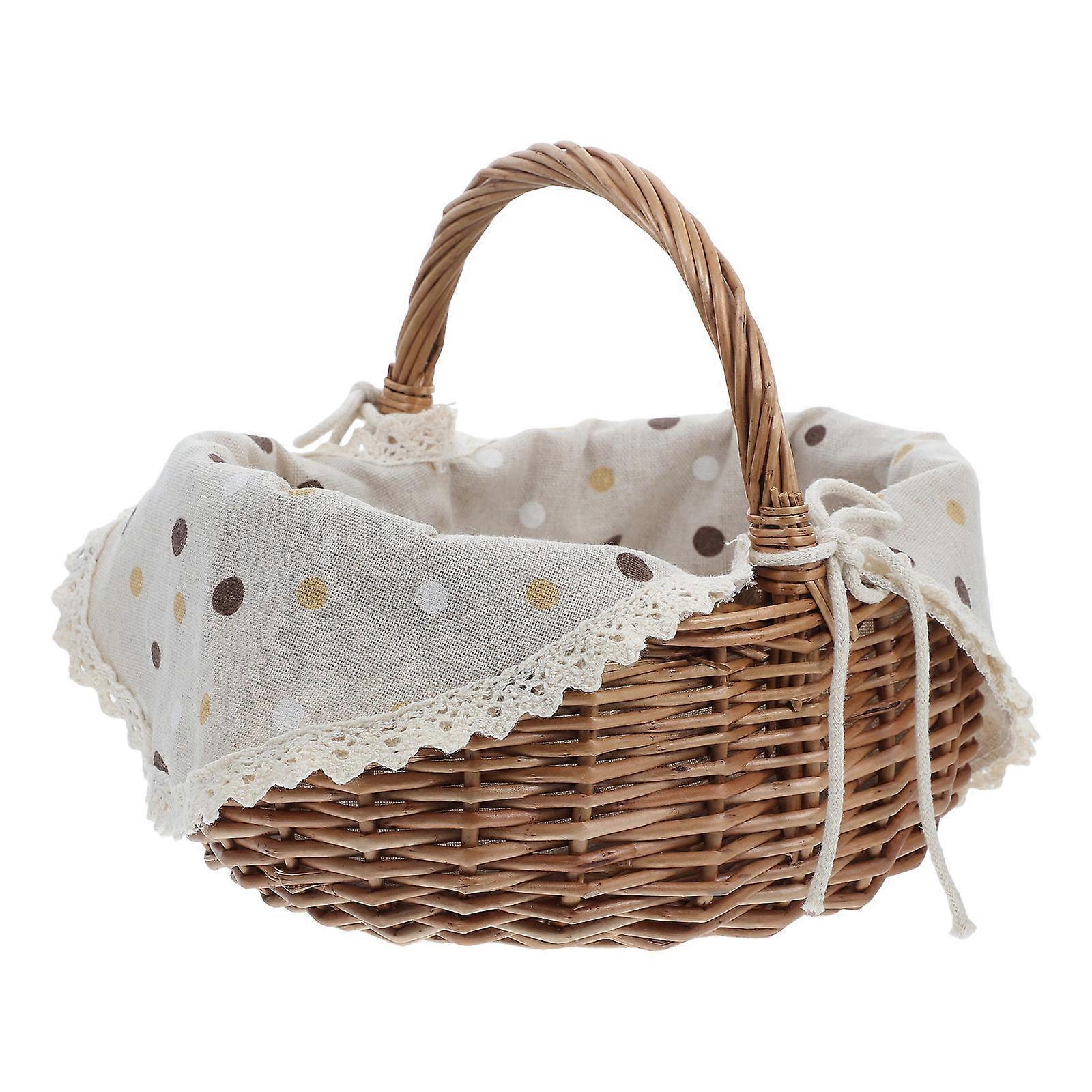 Stylish Storage Basket Ideal For Picnics Camping And Grocery Shopping Made From Durable Material Available In Brown 3Pcs