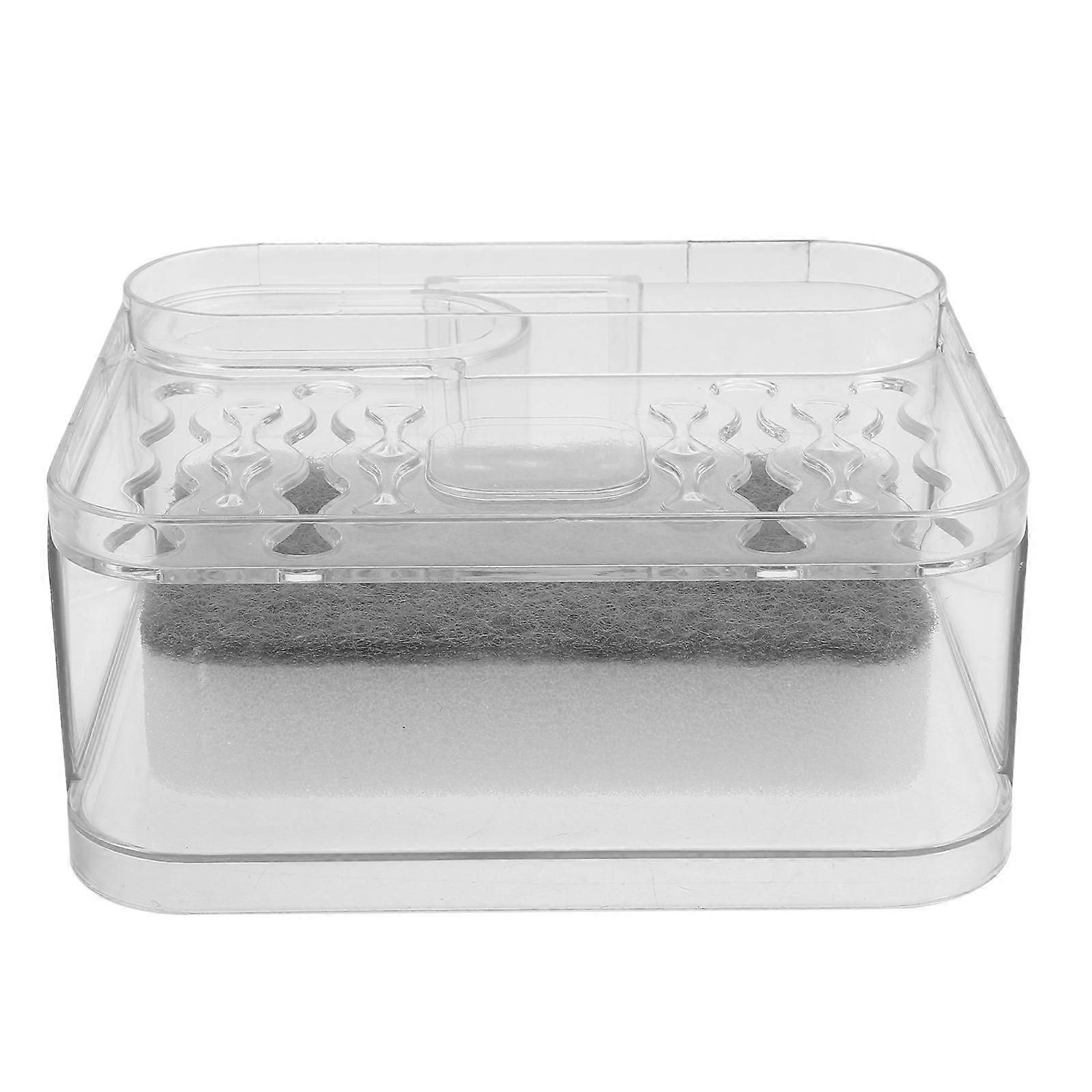 Dual Layer Wall Soap Holder with Sponge Plastic 4Pcs for Face Soap Storage