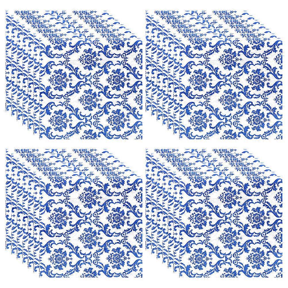 Holiday Dinner Napkins Square Shape Portable Multi Color Decorative Design For Daily Entertainment Office Birthdays 80Sheets