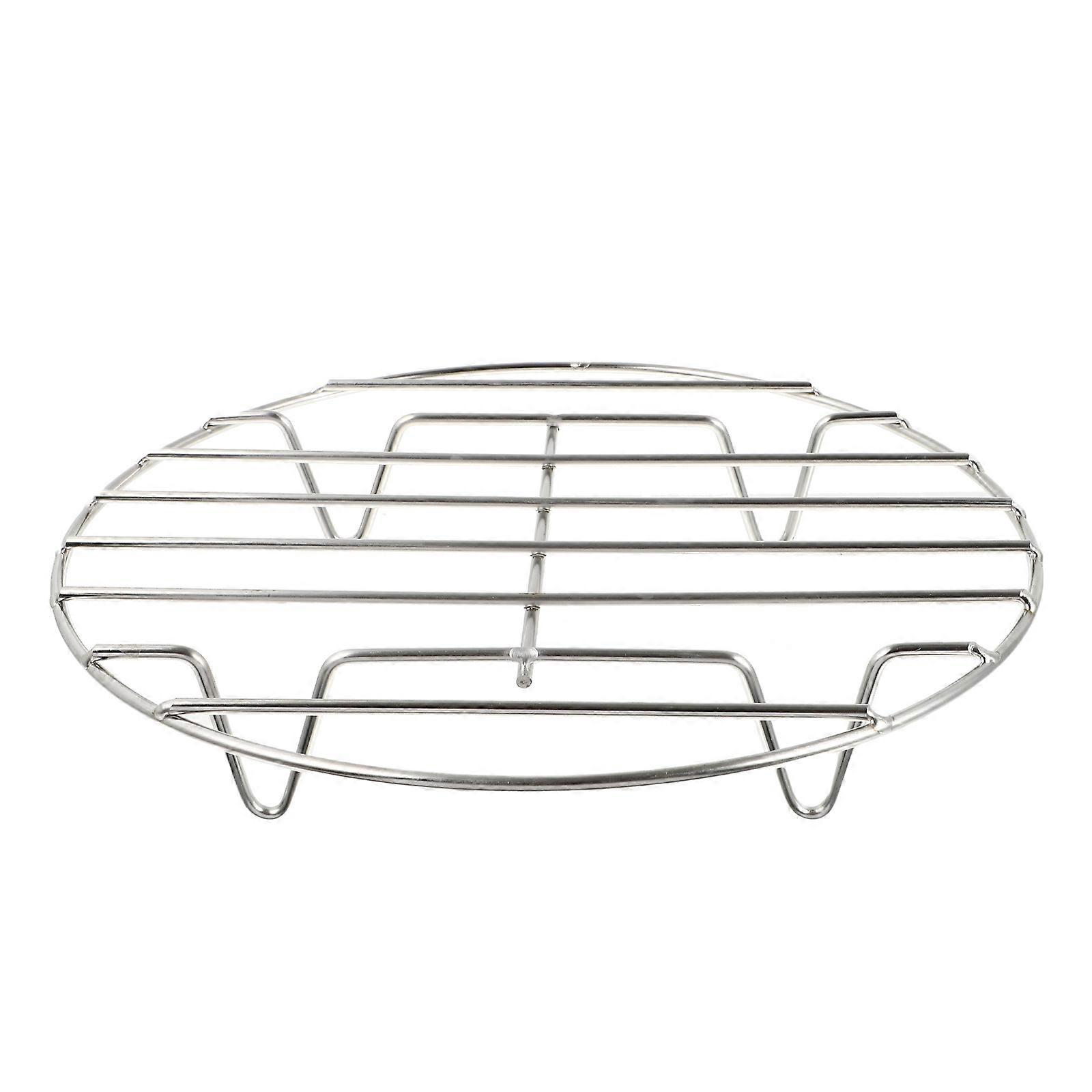 2Pcs Steaming Rack Round Stainless Steel Pot Stand Suitable For Steam Cooker In Kitchen Retains Nutrients While Cooking