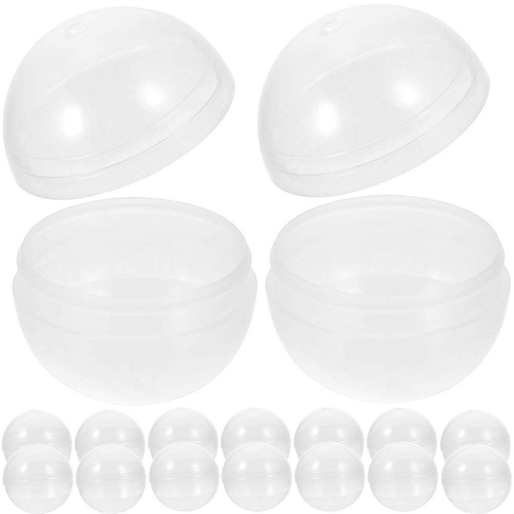 Plastic Vending Machine Capsules Transparent Capsules for Storage Use 100Pcs