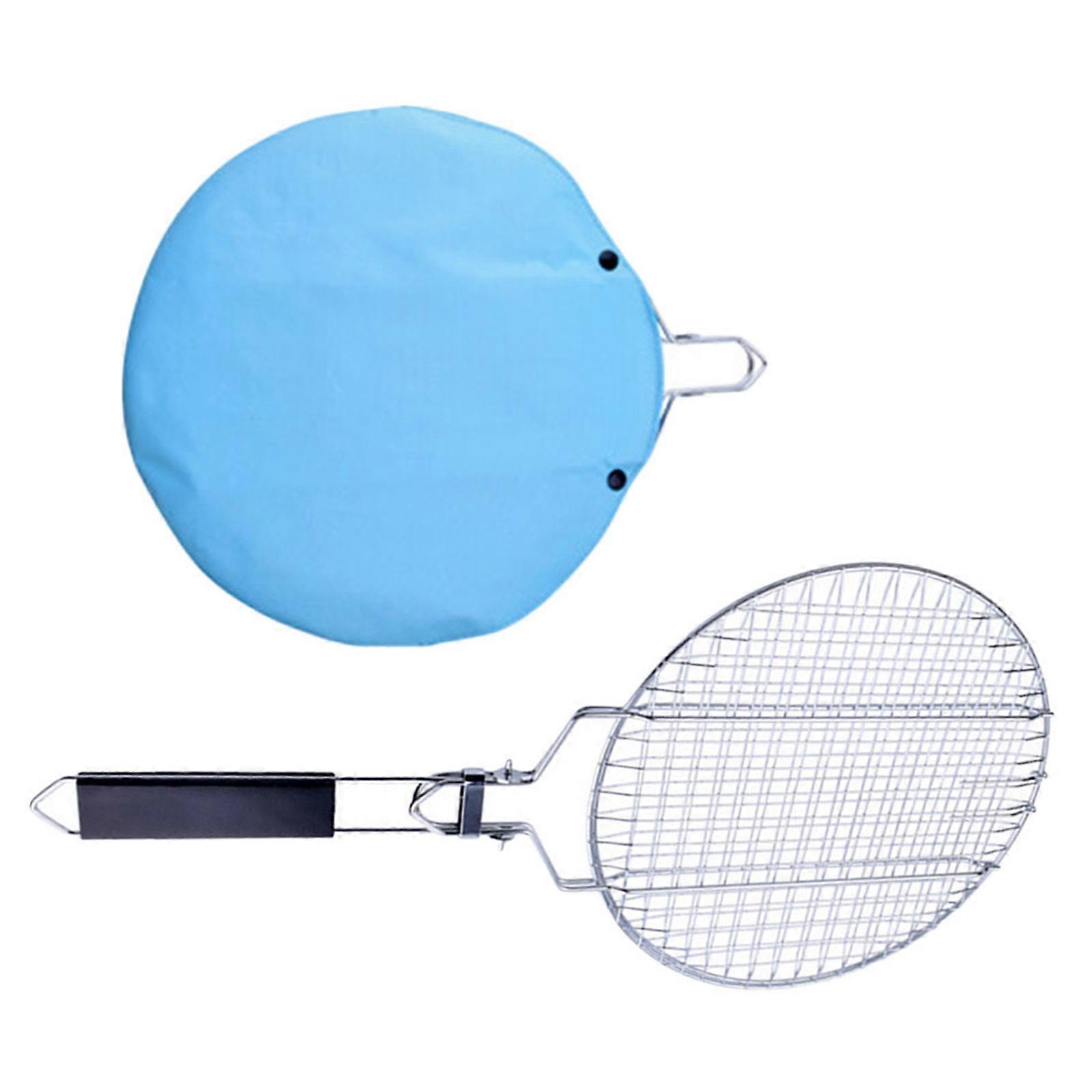 קליפסים לדגים בגריל רשת ברביקיו חיצוני פיקניק קמפינג נירוסטה תיק אחסון נייד 1 סט