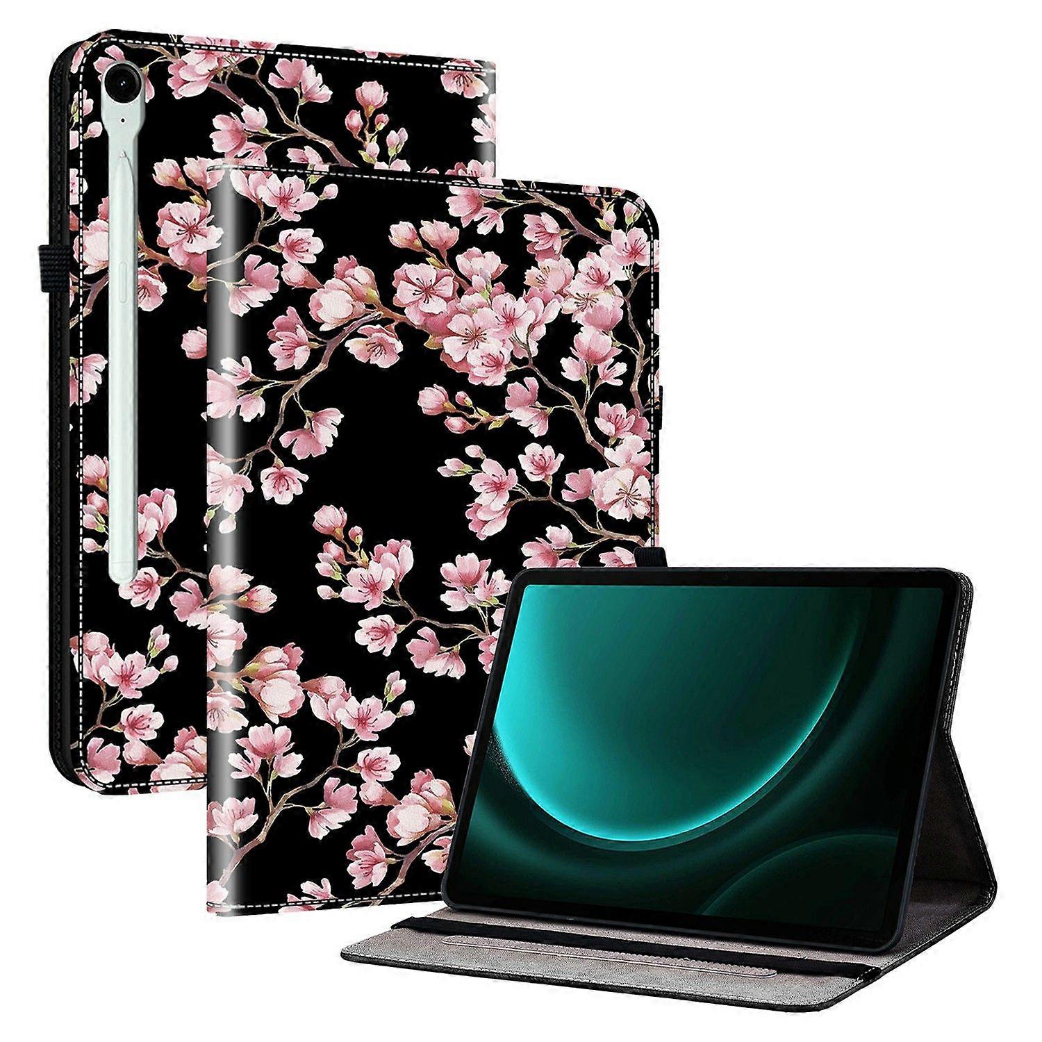 For Samsung Galaxy Tab S11 Leather Case Pattern Printed Stand Tablet Cover with Card Slots