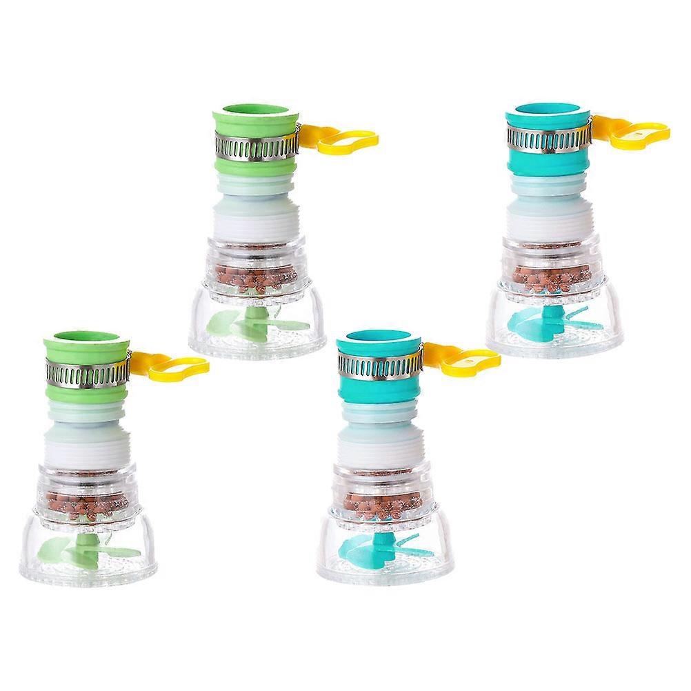 Filter Nozzle Rotating Kitchen Tap Sprayer for 4Pcs Practical Pack
