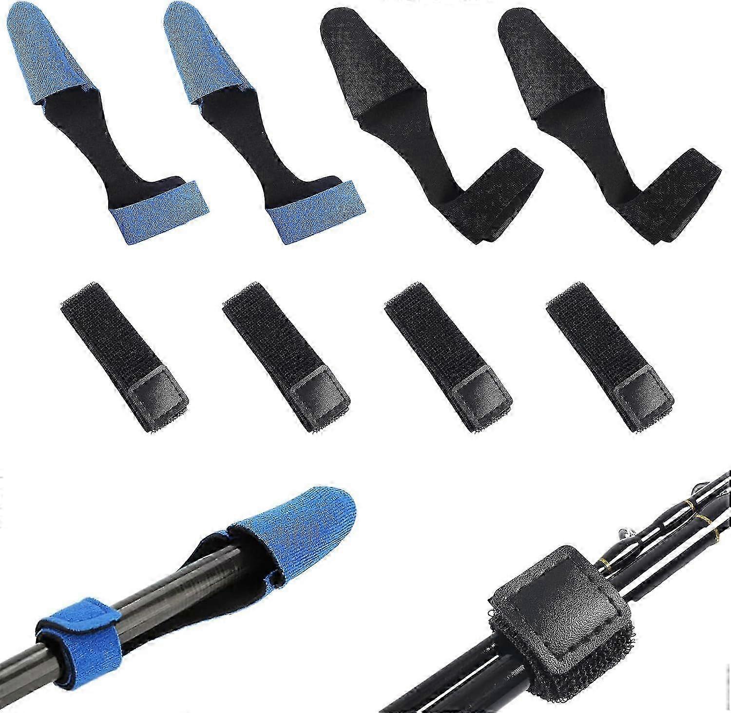 Fishing Rod Straps 8 Pieces Adjustable Multi Purpose Scratch Resistant Nylon Material