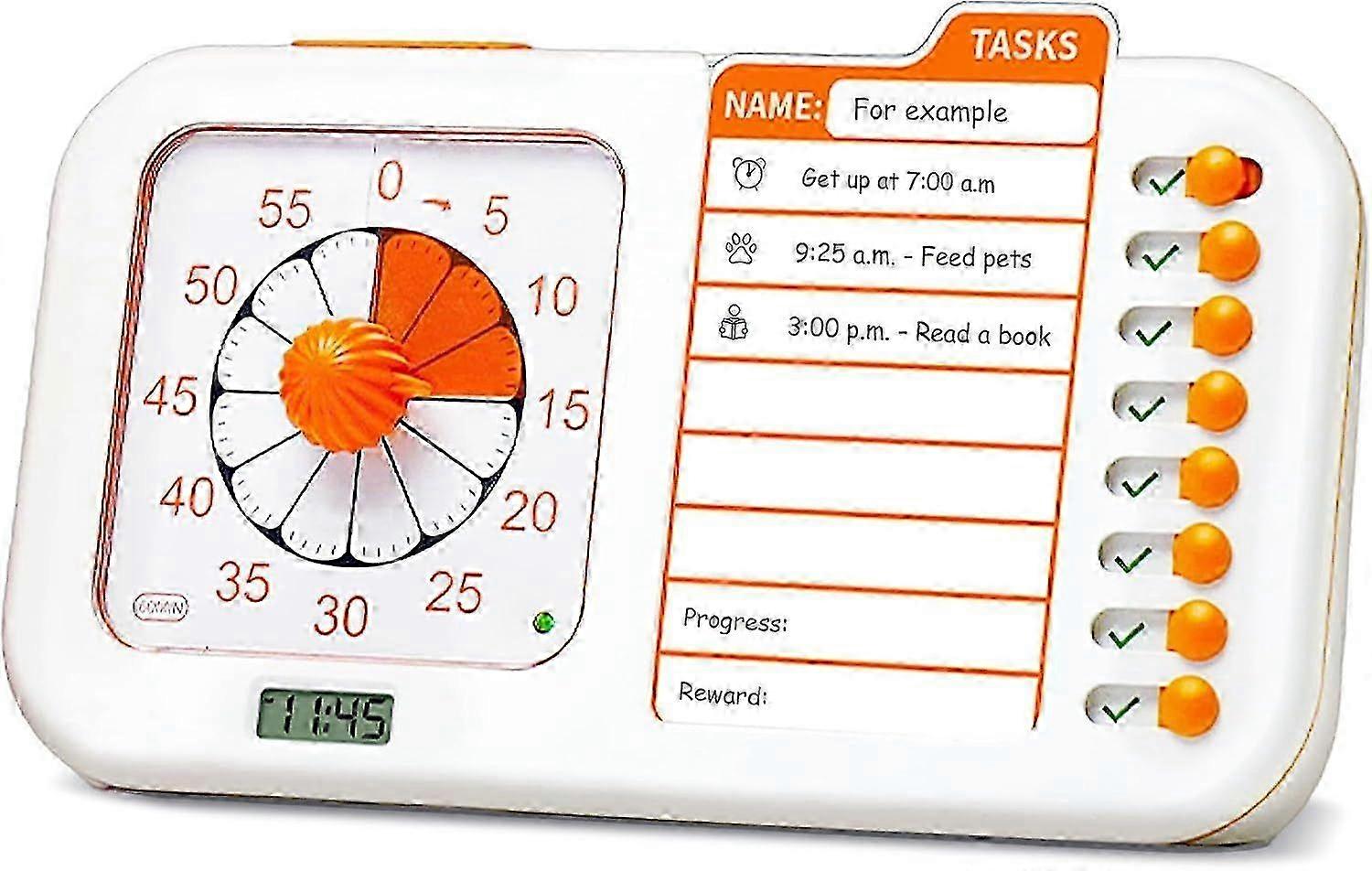 2025 Newest 3-in-1 Visual Adhd Timer For Kids And Adults With Planning Board,