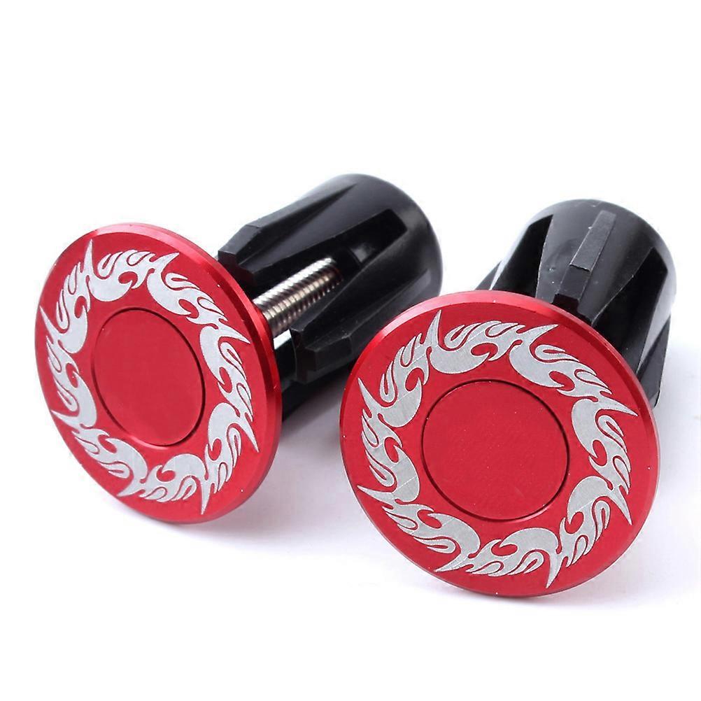 Red Crank Caps for Hollow Tooth Disk of Vehicle 4Pcs