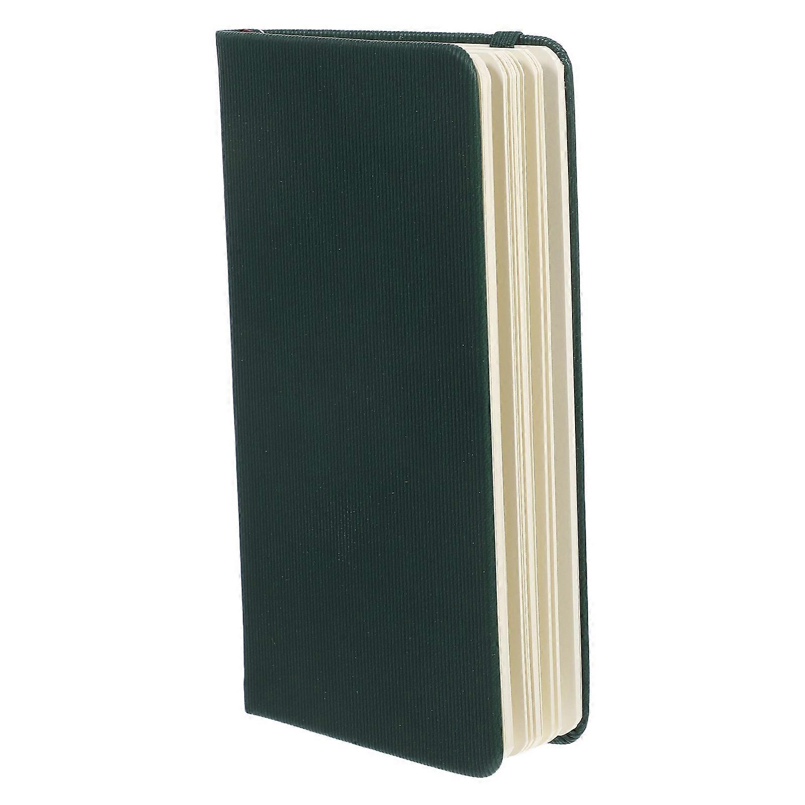 Pocket Notebook Journals Small Notebook for Daily Use 2Pcs Dark Green Portable