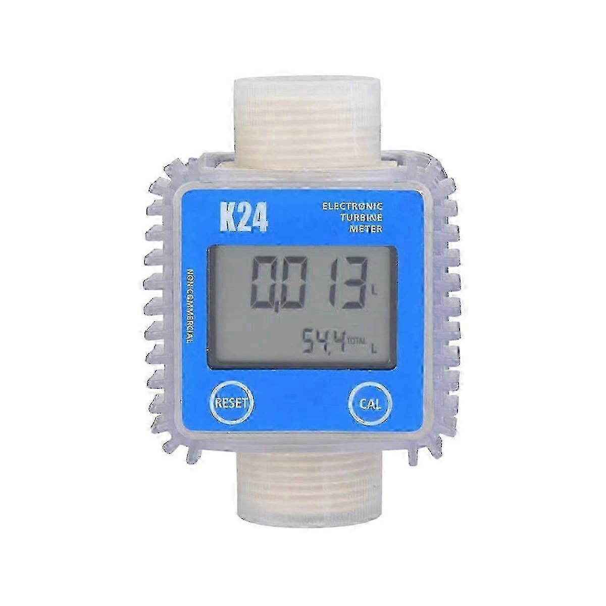 Digital K24 Turbine Oil Flow Meter with LCD Display for Fuel and Chemicals 26s