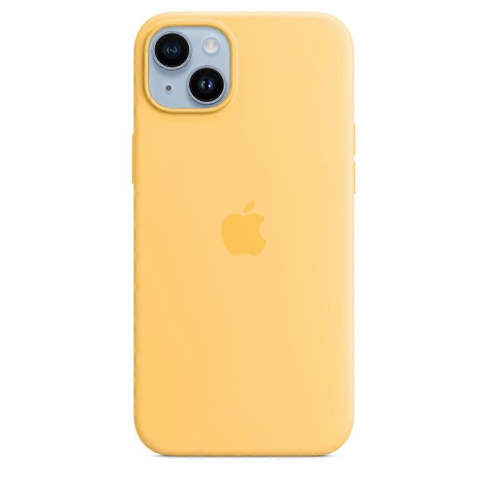 Compatible with iPhone 14 Plus Liquid Silicone Phone Case with Magsafe Shockproof Protection-sunglow
