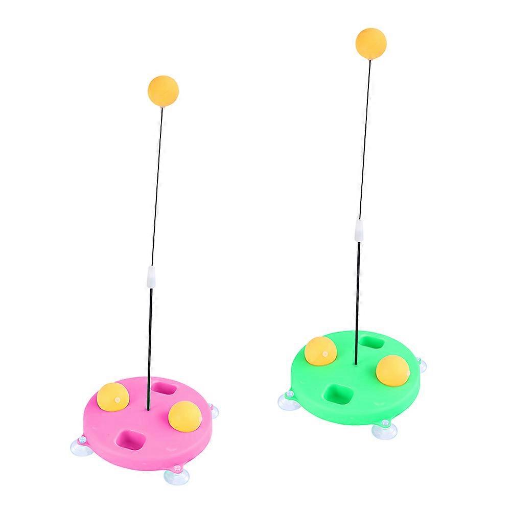Table Tennis Trainer Plastic Device for Sports Use 2Pcs Set