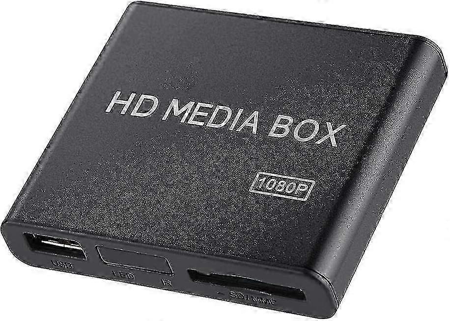 2025 Full Hd Mini Box Media Player 1080p Hdmi Media Player Box Support Usb Mmc Rmvb Mp3 Avi Mkv Portable Digital Player Support Usb Drive, Mobile Hard