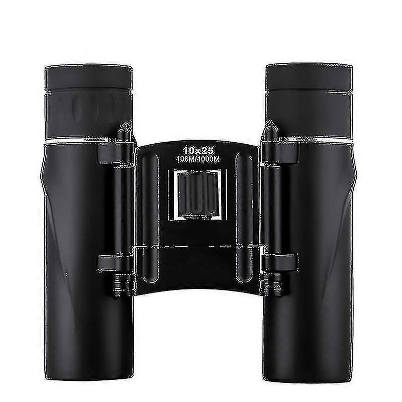 Binoculars Compact, 10x25 Small And Lightweight, Rubber Shell Touching, Mini Pocket Foldin