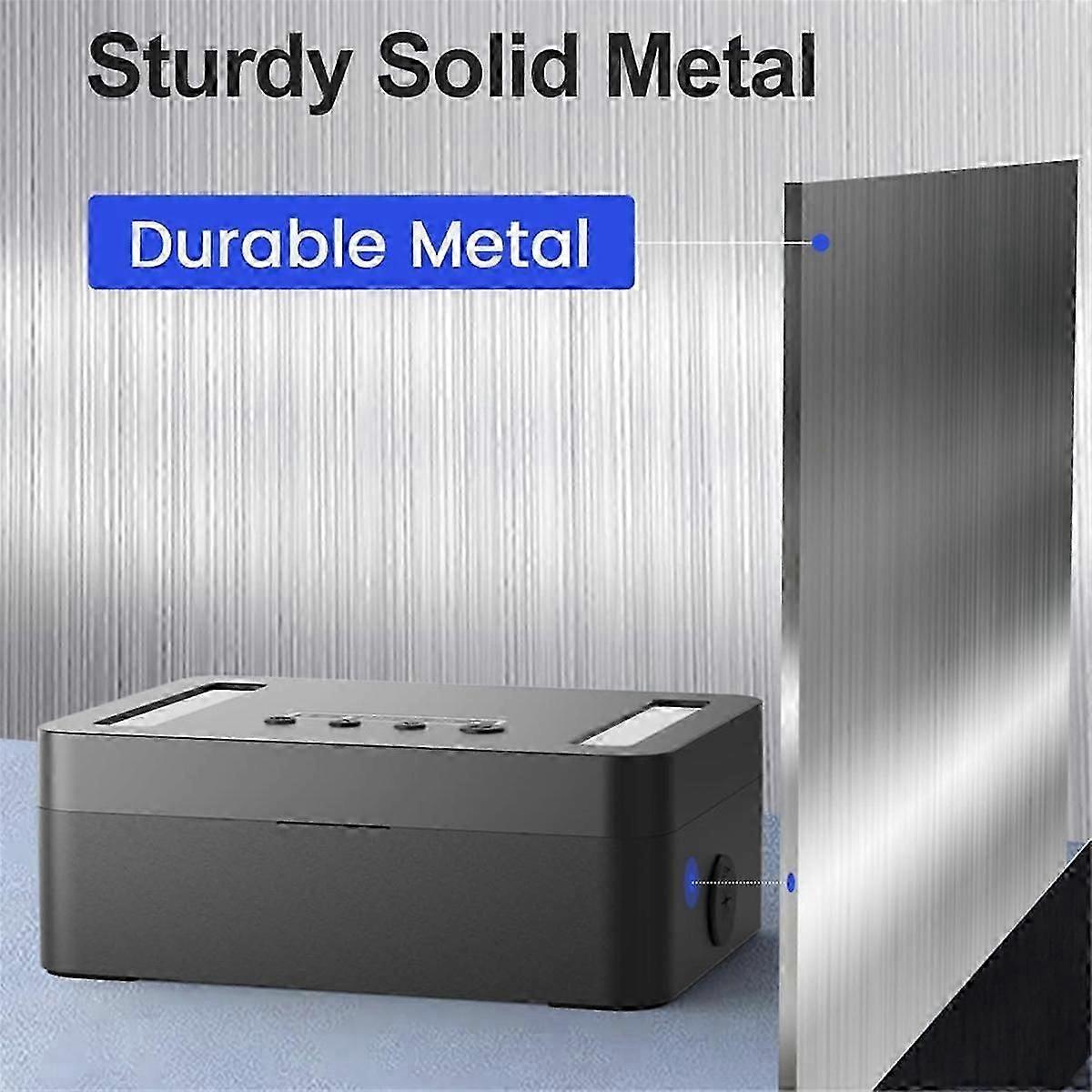 Metal Timed Lock Box,Mobile Phone Lock Box with Timer, Lock Container Self-Controlled Time Release