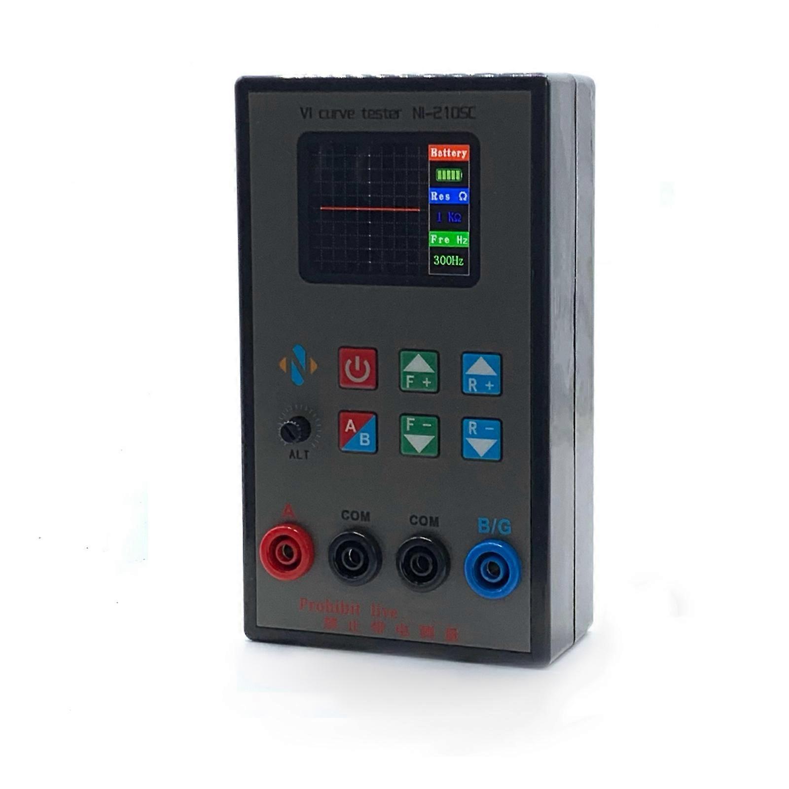 NI210SC Portable Curving Line Tester Double Channel and Adjustable Frequency 18-Gear for Electronic Component Testing Multicolor