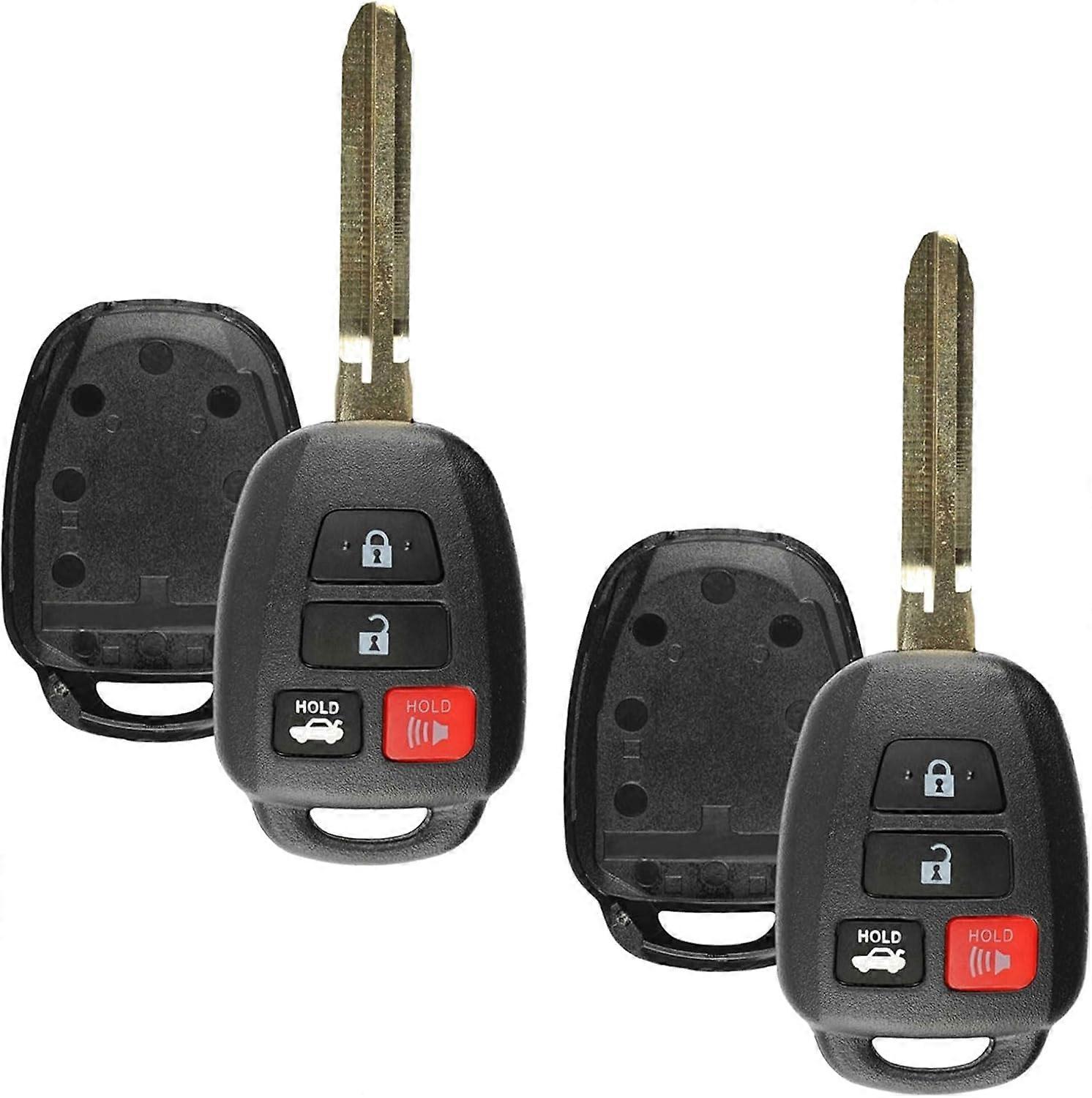 Keyless Entry Remote Uncut Car Blank Key Blade Case Fob Shell for Toyota Camry Scion HYQ12BDM