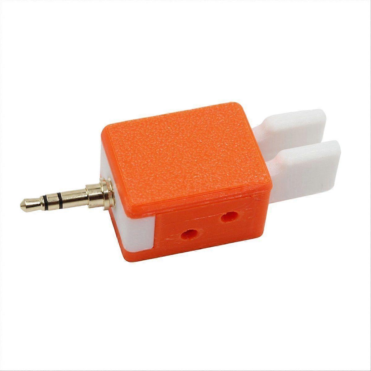 Double Paddle CW Key Double Automatic Key Morse Code Mini Multipurpose Sturdy Orange