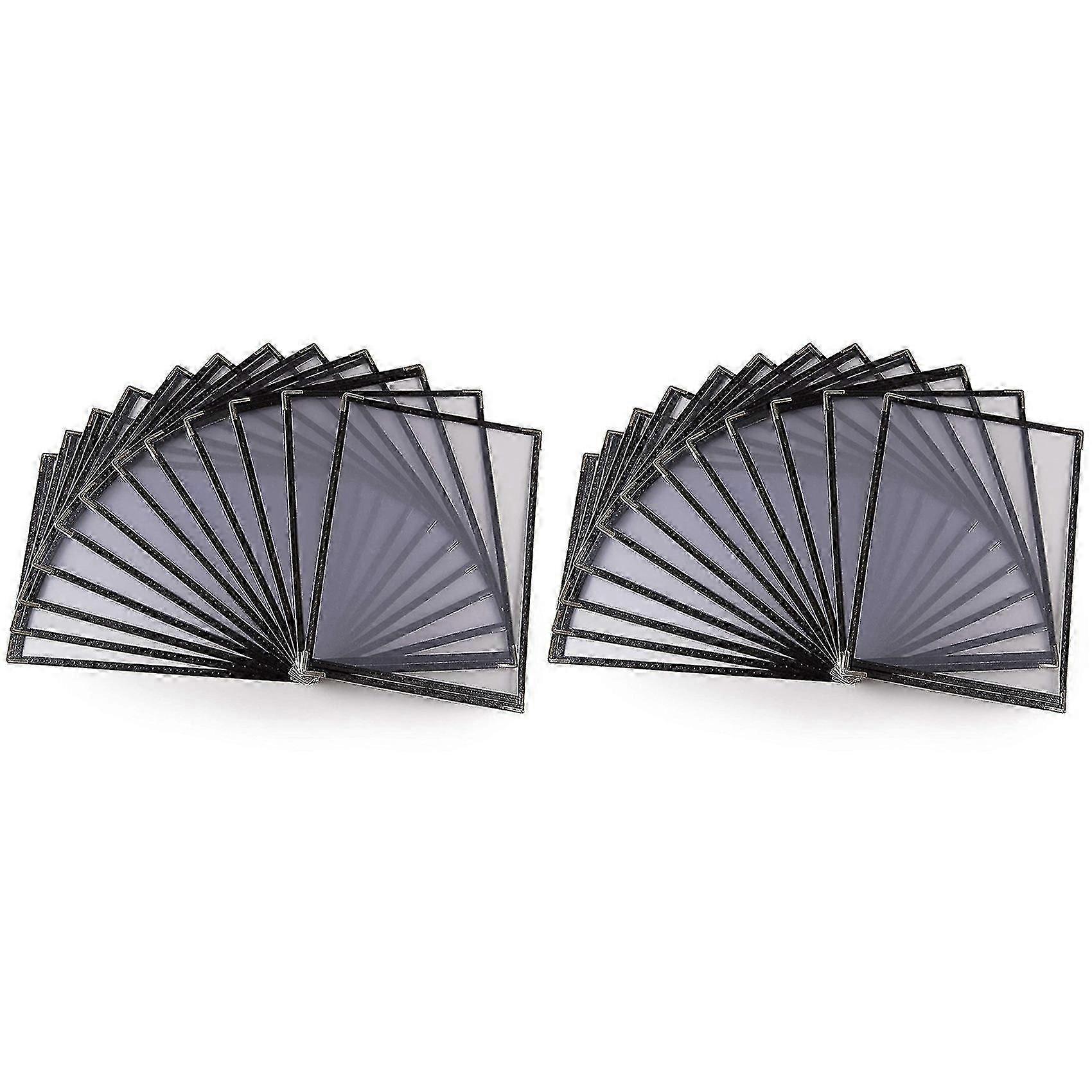 20 Pack Of Menu Covers - Single Page, 2 View, Fits 8.5 X 11 Inch Paper - Restaurant Menu Covers