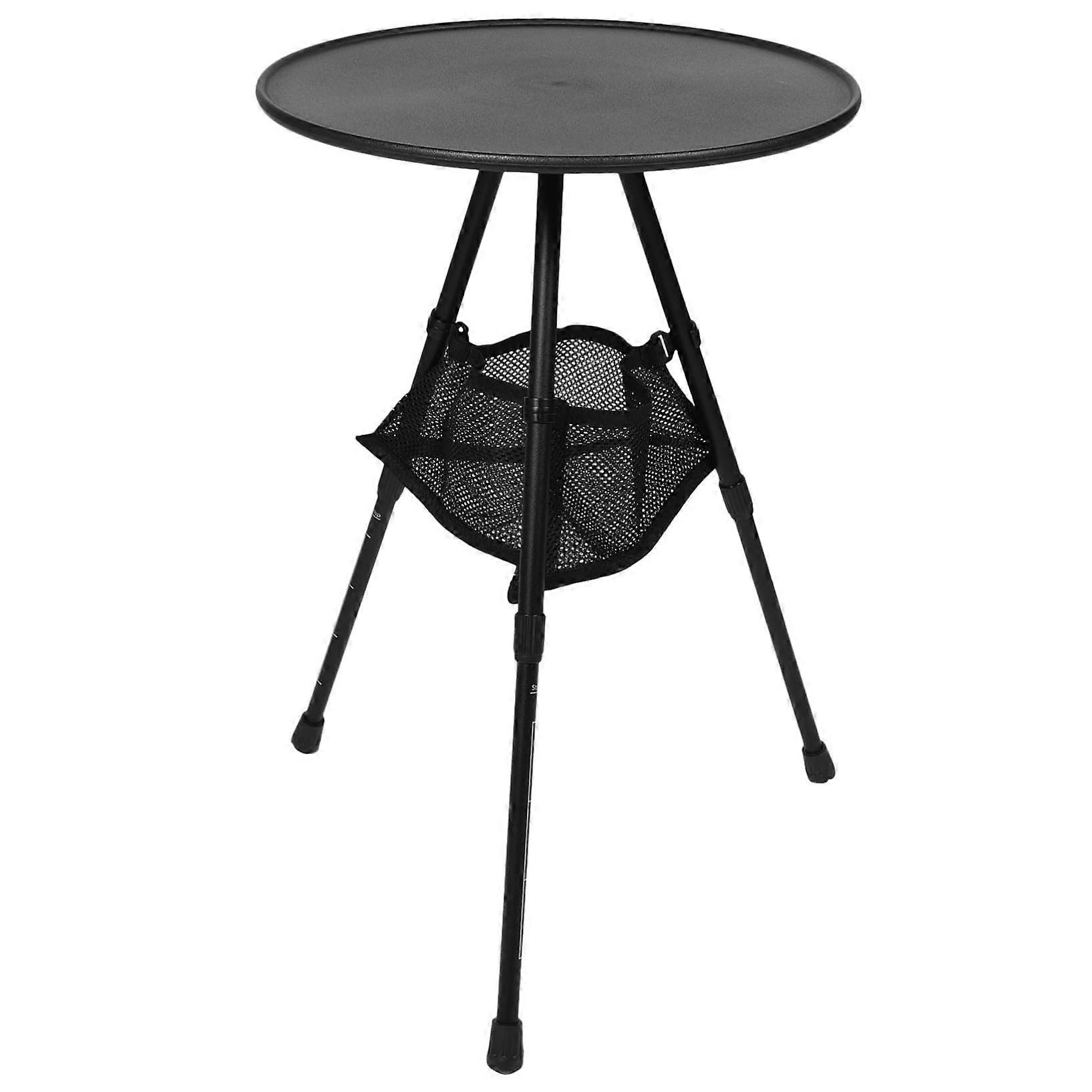 Portable Aluminum Camping Table Lightweight Round Outdoor Table with Smooth Edges for Picnic BBQ Beach Party Backpacking