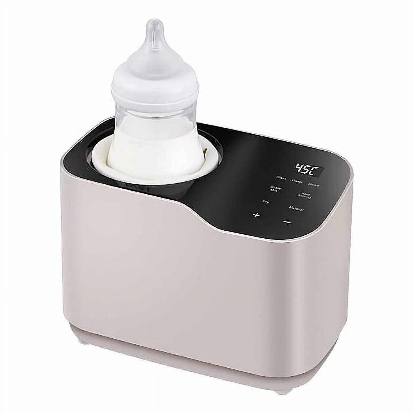Waterless Bottle Warmer with Shake Function, Accurate Temp Control & Timer, Safer for Baby, Digital Display for Breastmilk Heating