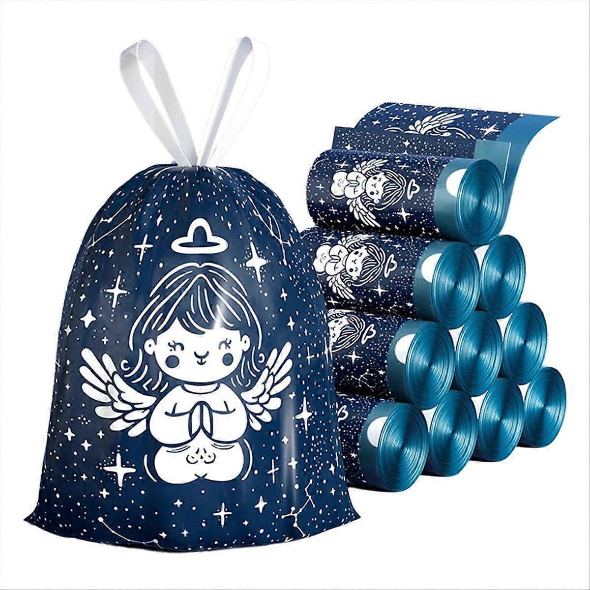 Non Tear Drawstring Garbage Bag for Household Use, Handheld