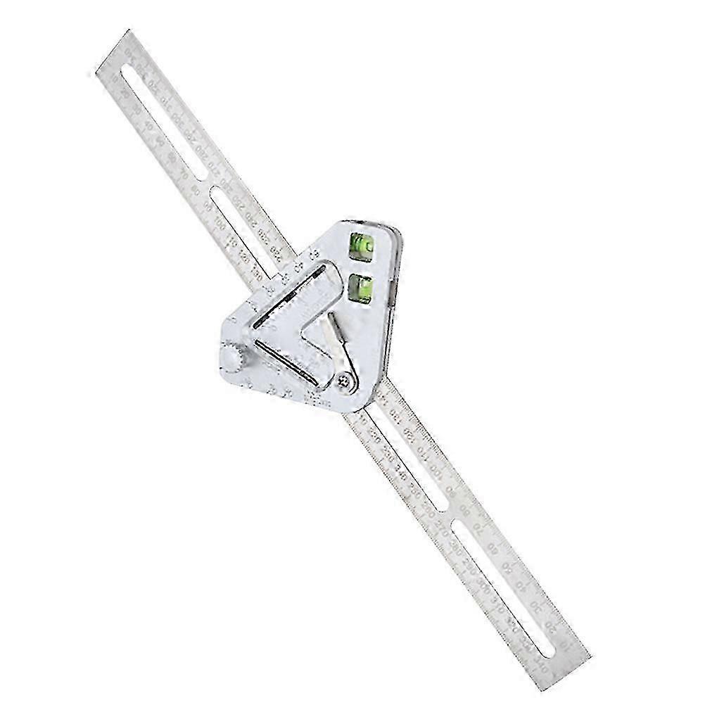 Multifunctional Combination Square with Locking Slide  Precise Angle Ruler for Carpentry, Woodworking, and Construction Measurements