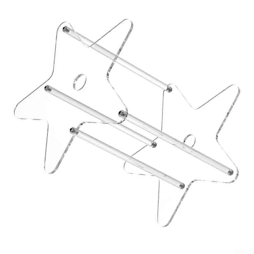 Multi Purpose Acrylic Storage Rack For CDs And Vinyl Records And Collectibles Clear Appearance