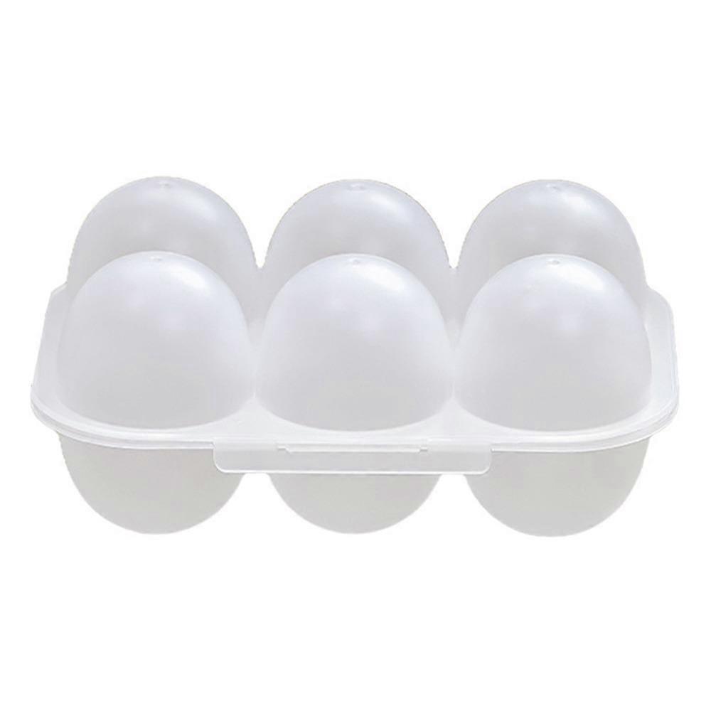 Plastic Storage Box 2 Grid 6 Gird Egg Tray Durable Egg Carton  Picnic