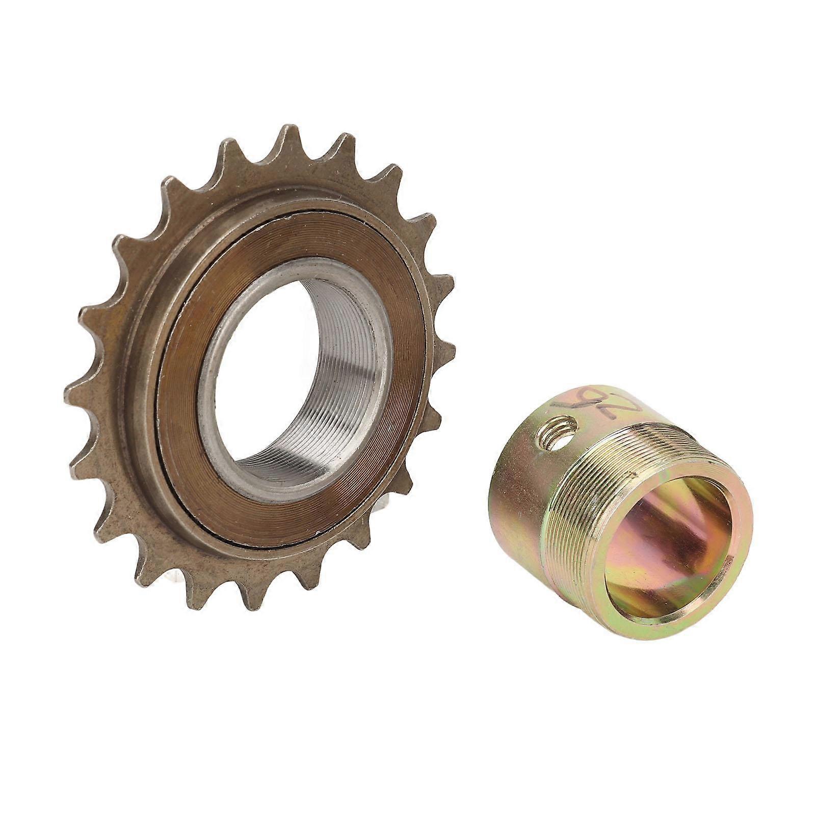 20T Freewheel with 25.5‑26mm Adapter Replacement Lightweight Easy Installation Bicycle Flywheel Adapter Kit for