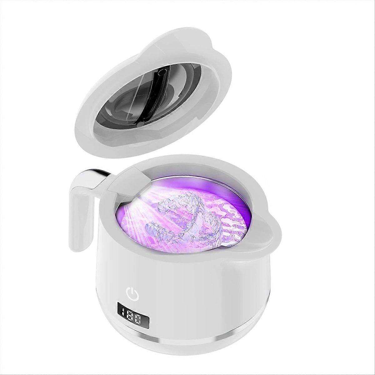 Ultrasonic Retainer Cleaner Machine- 45kHz Ultrasonic Jewelry Cleaner - 180ML Mouth Guard & Denture