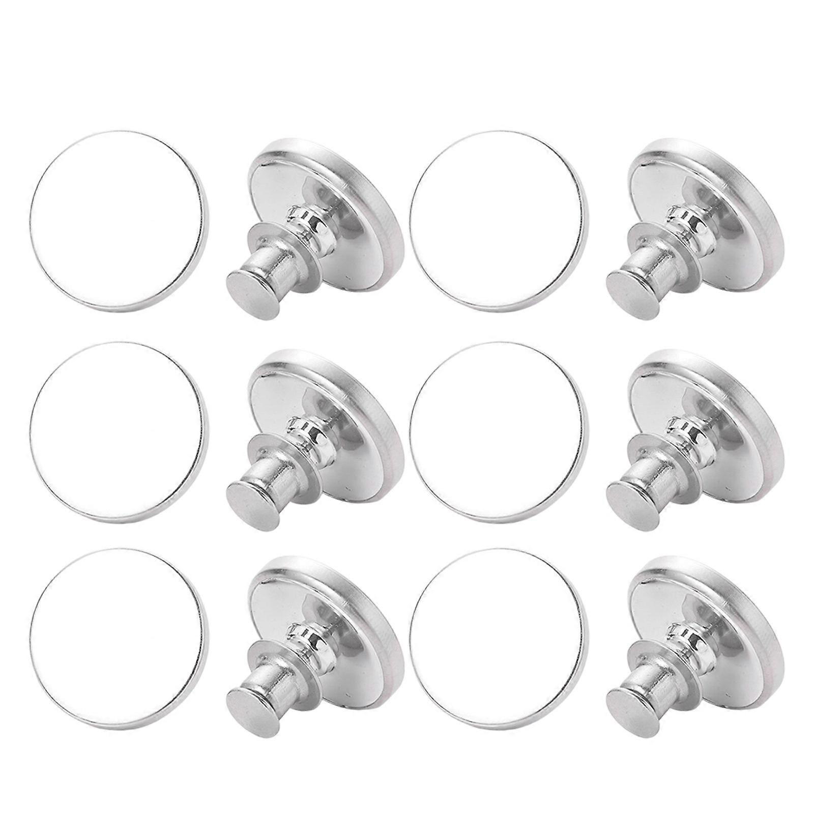 Metal Curtain Fastening Magnets Prevent Fabric Easy Install Remove Ideal For Camping Home Light Blocking  6 pairs