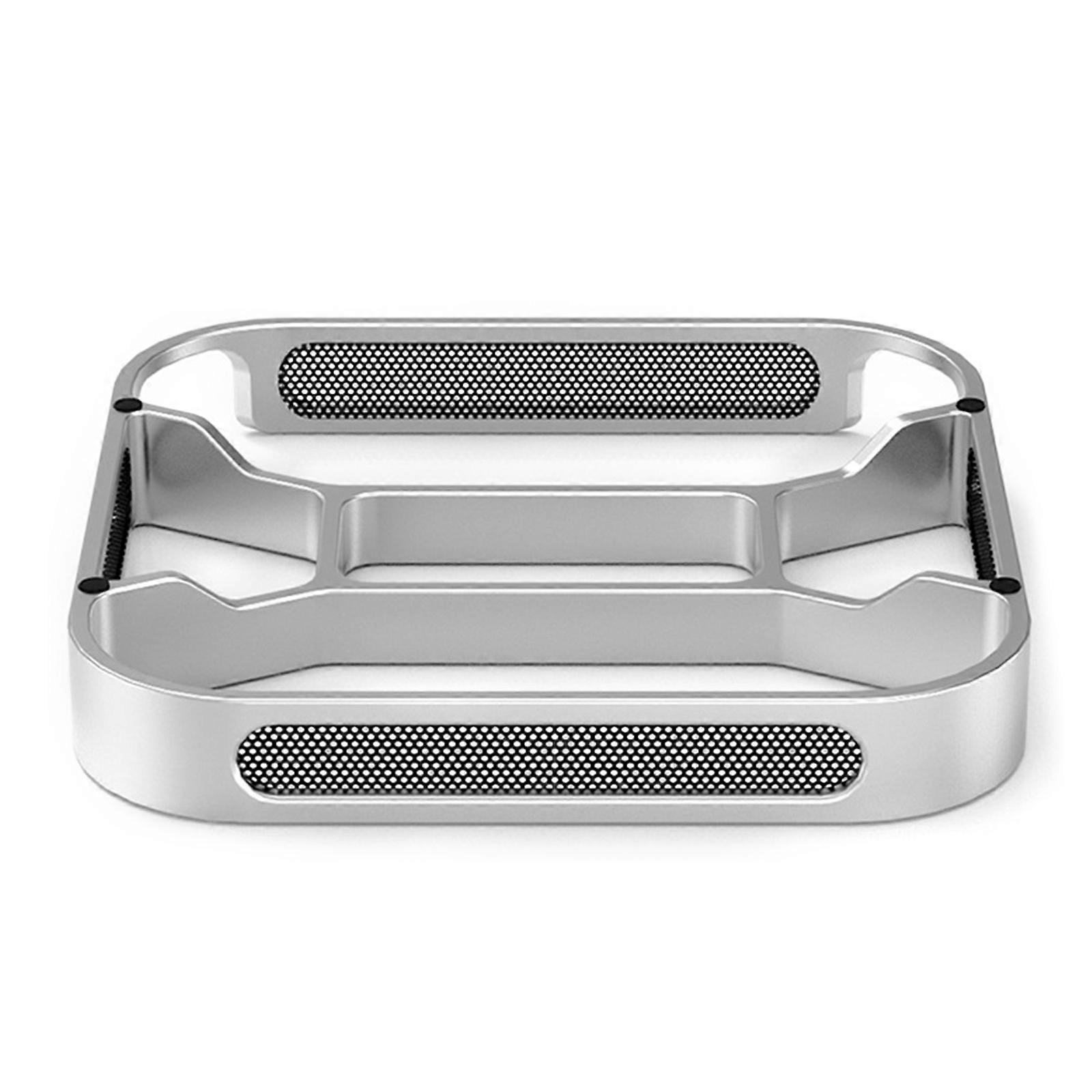 Desktop Stand Featuring Dustproof Meshes And Ergonomic Power Button Access for Macmini Control Multicolor